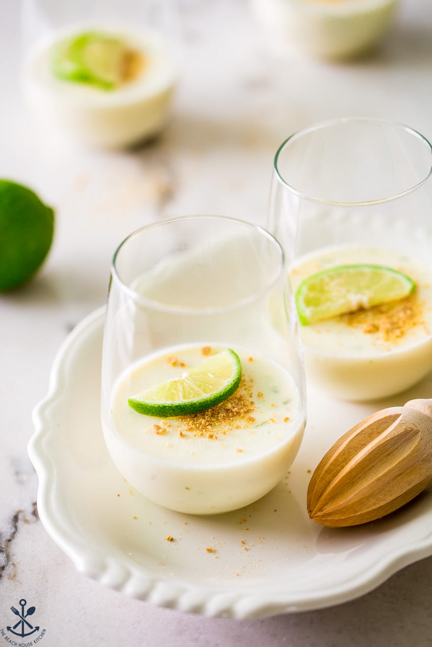 lime panna cotta