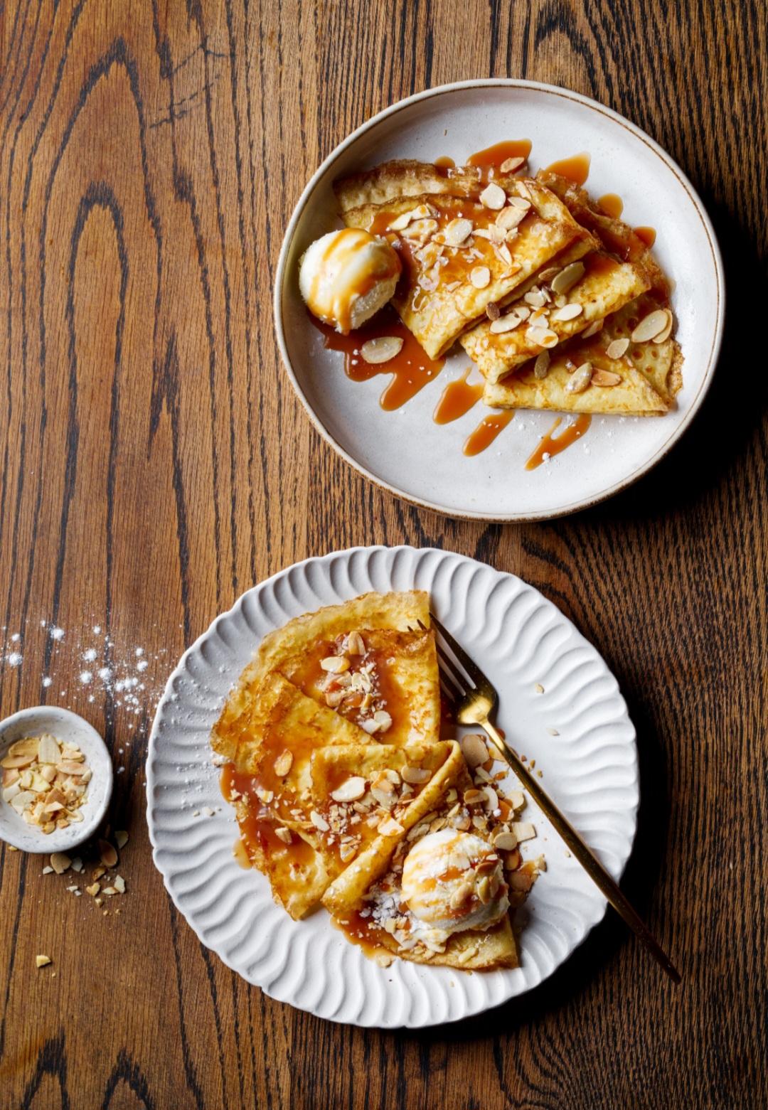 salted caramel pancakes