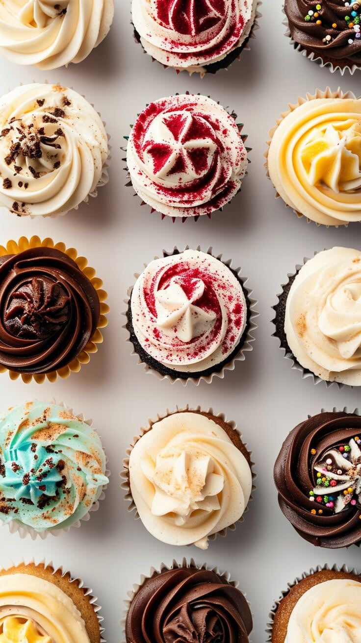 Cupcakes (Mini - Caramel/Chocolate/Vanilla) - 12 x 30g