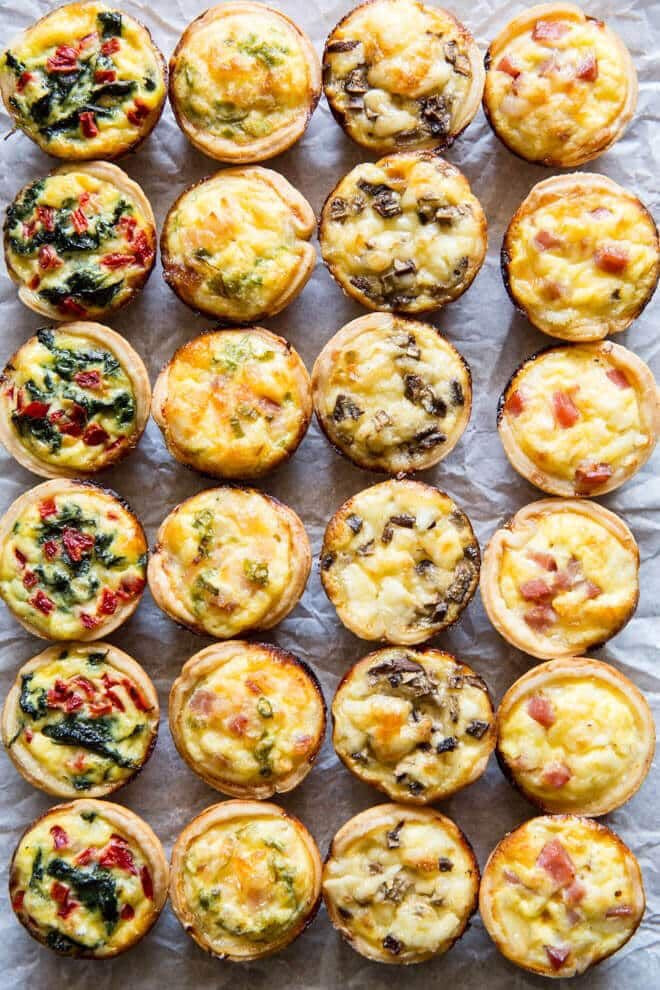 Quiches (Butternut Feta/Spinach Feta) - 6 x 5cm